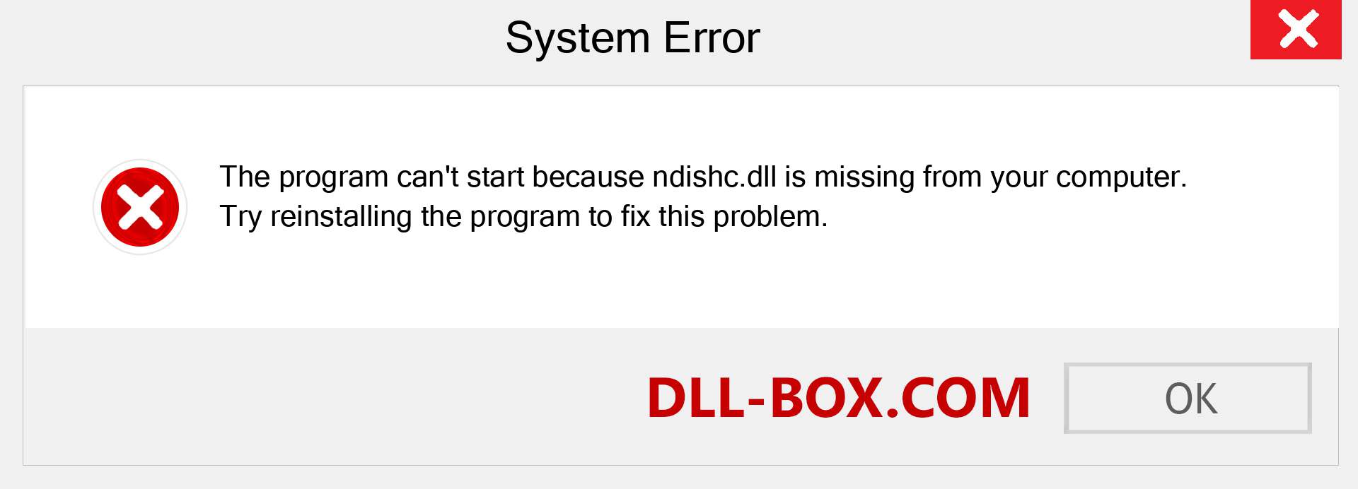  ndishc.dll file is missing?. Download for Windows 7, 8, 10 - Fix  ndishc dll Missing Error on Windows, photos, images